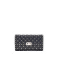 Valentino Garavani Black Calf Leather Bos Taurus Shoulder Bag