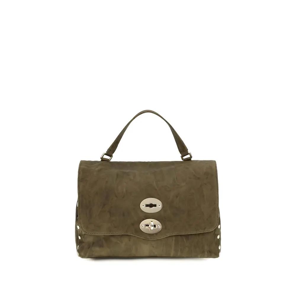 Sac Zanellato en cuir velours marron