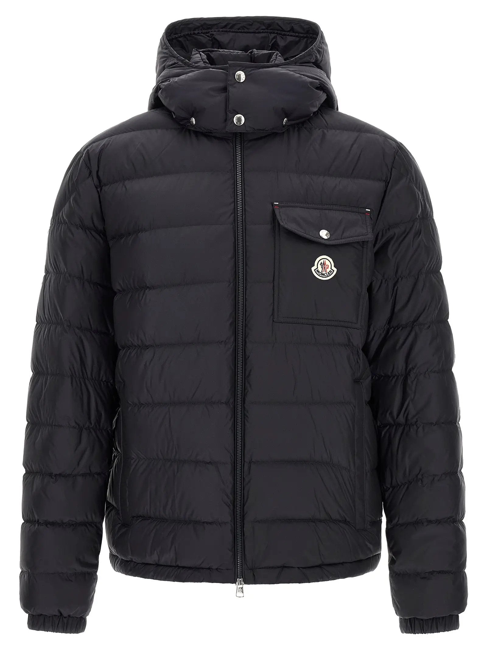 Moncler Blue Polyamide Full-Length Jacket