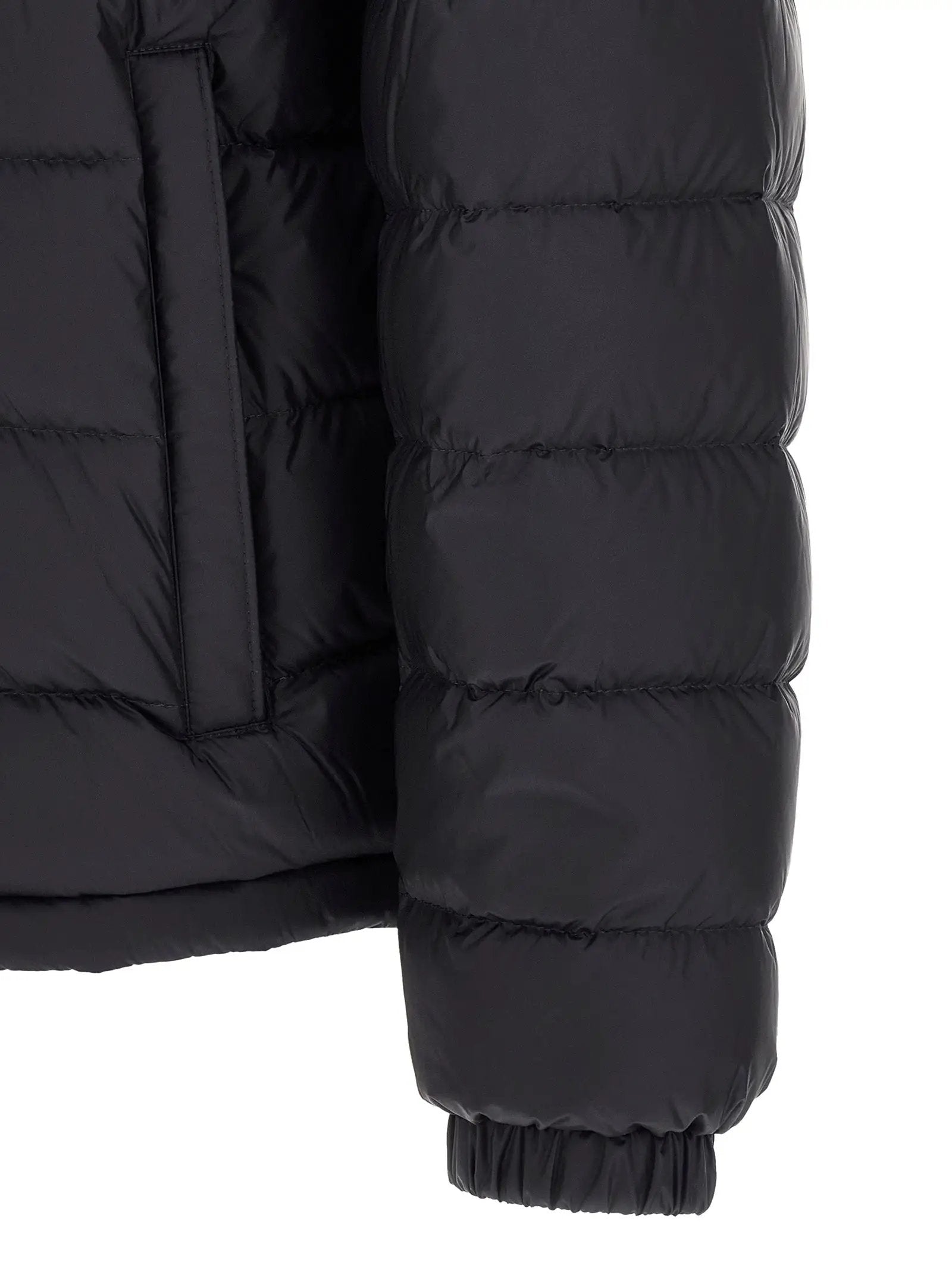 Moncler Blue Polyamide Full-Length Jacket