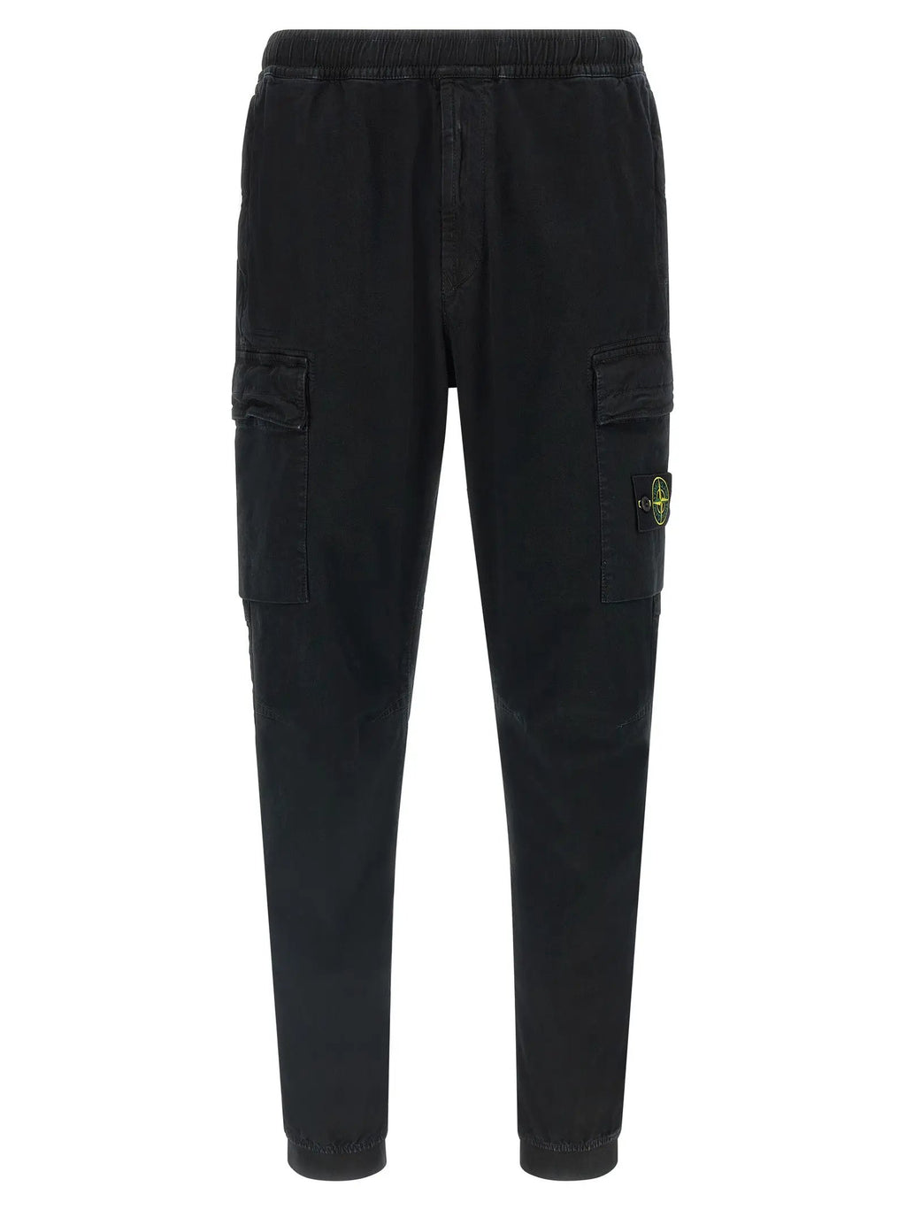 Pantalon cargo Stone Island en coton noir