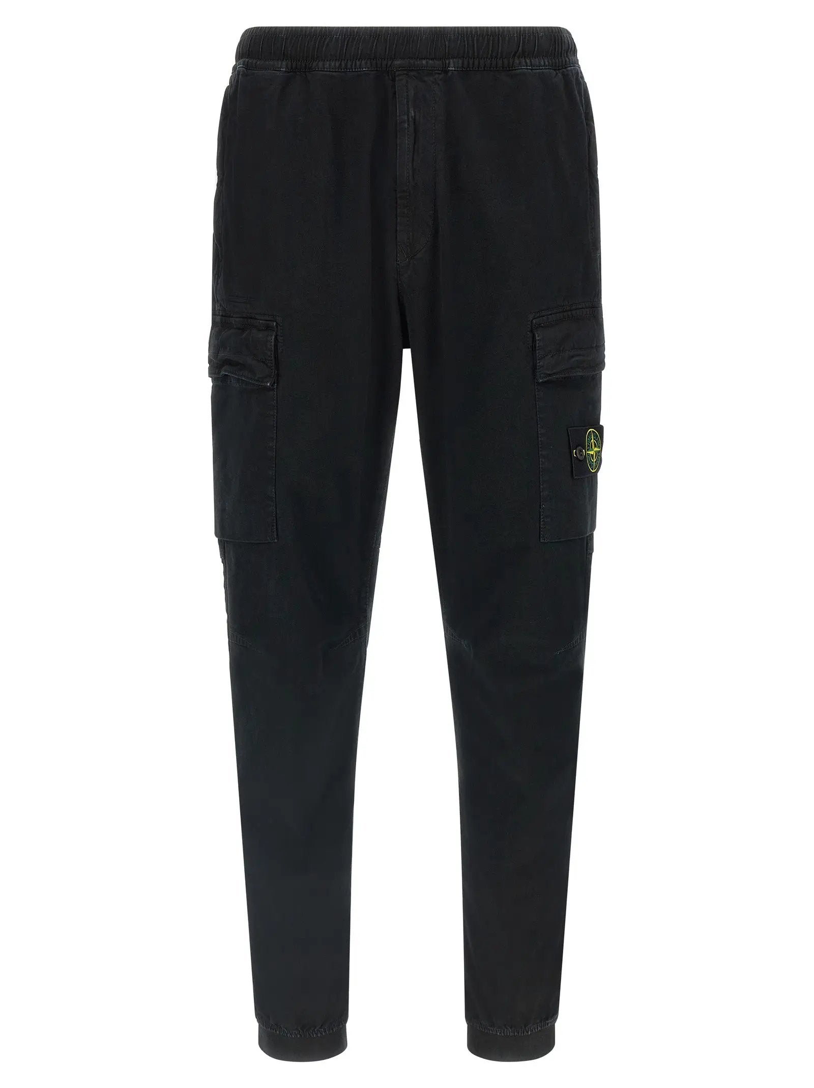 Pantalon cargo Stone Island en coton noir