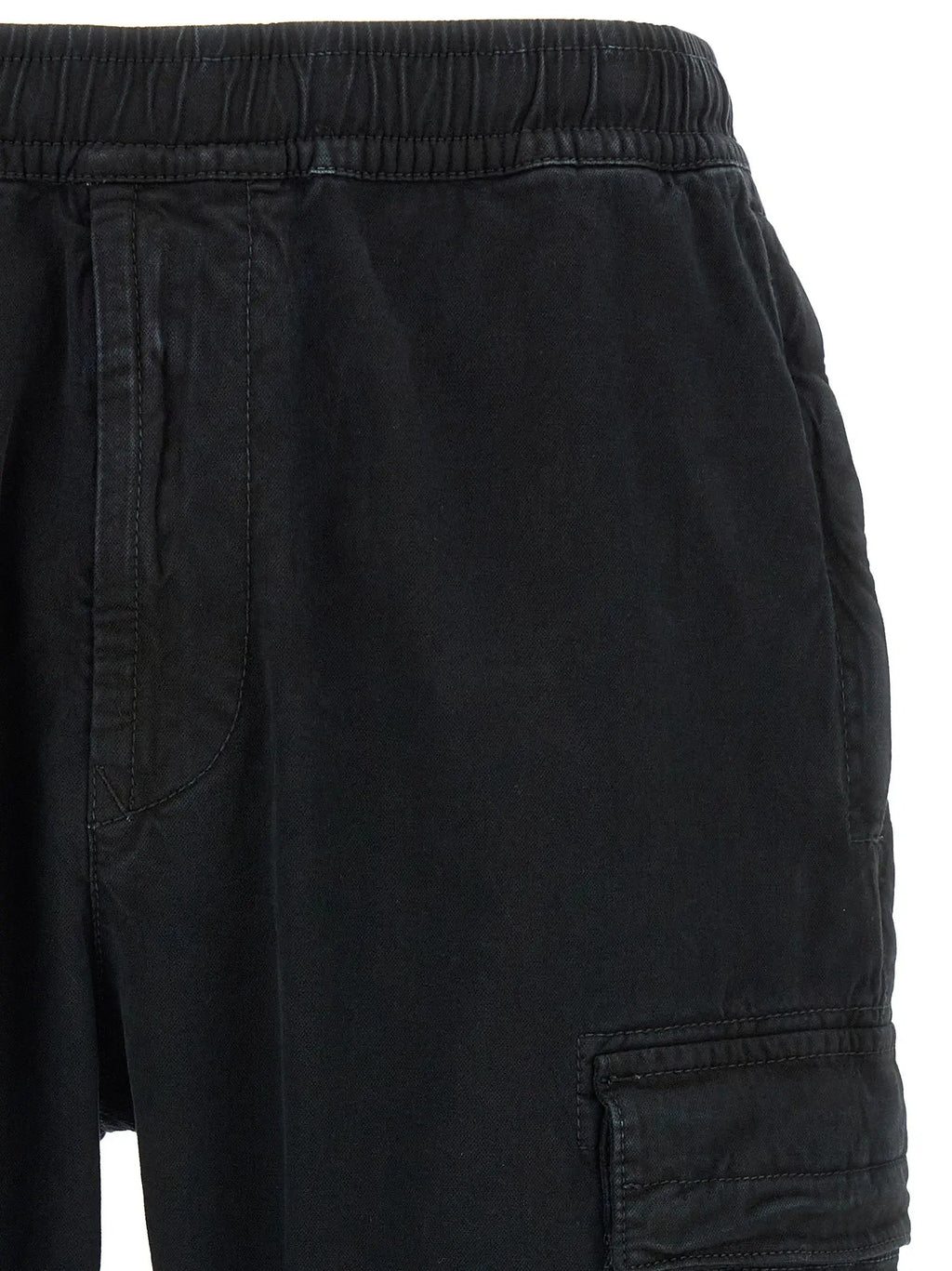 Pantalon cargo Stone Island en coton noir