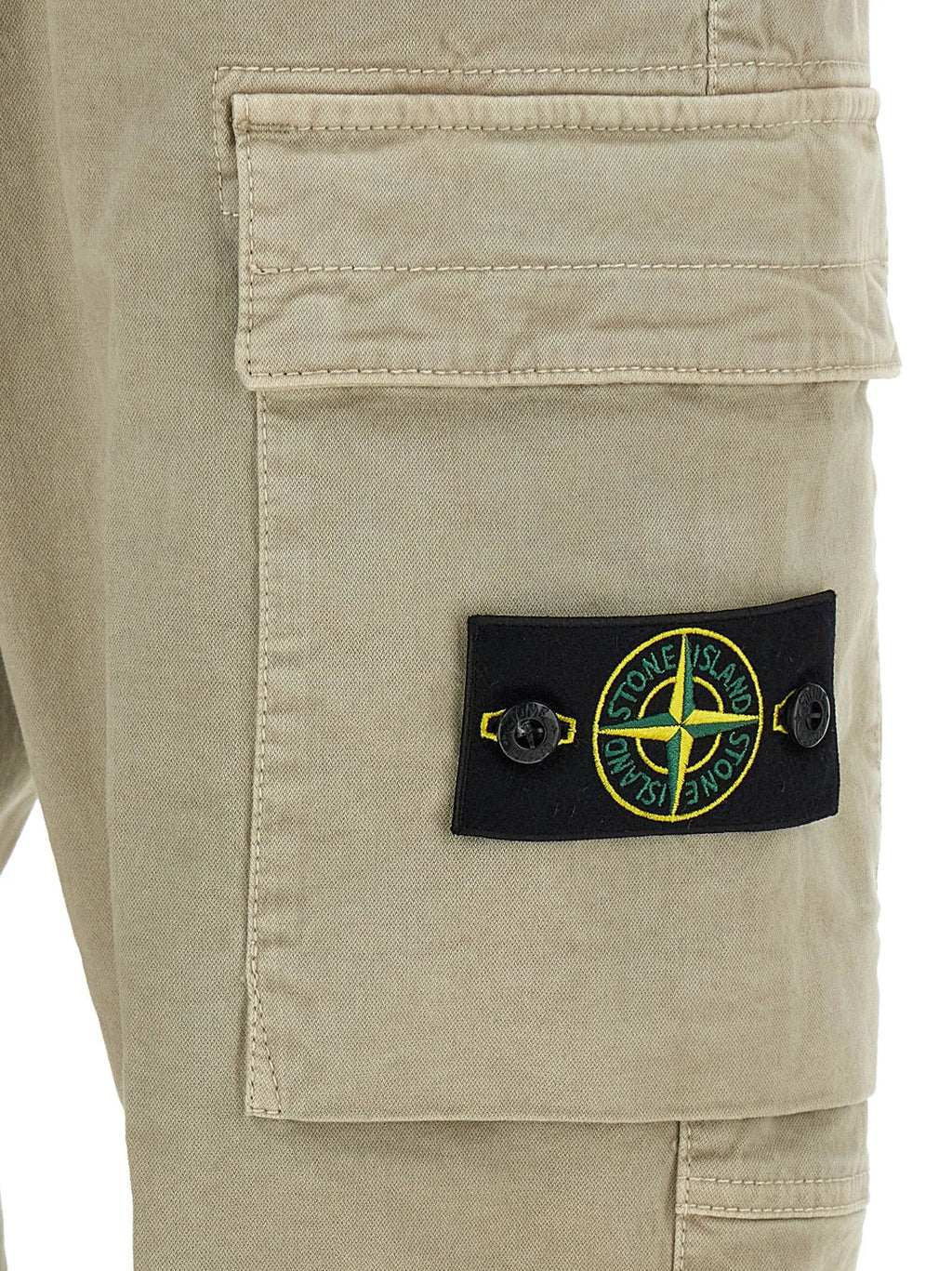 Pantalon cargo Stone Island en coton beige
