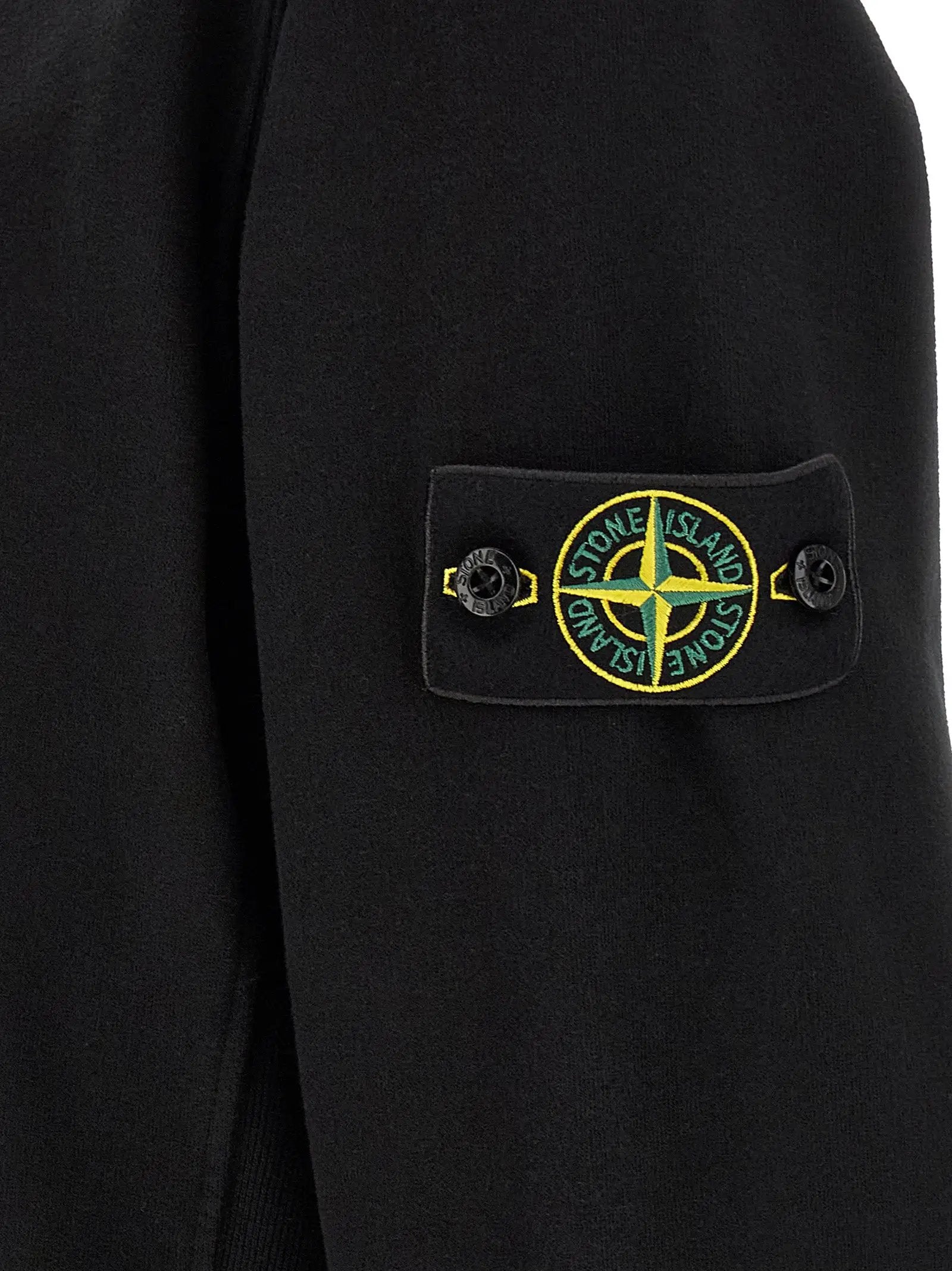 Sweat-shirt Stone Island en coton noir