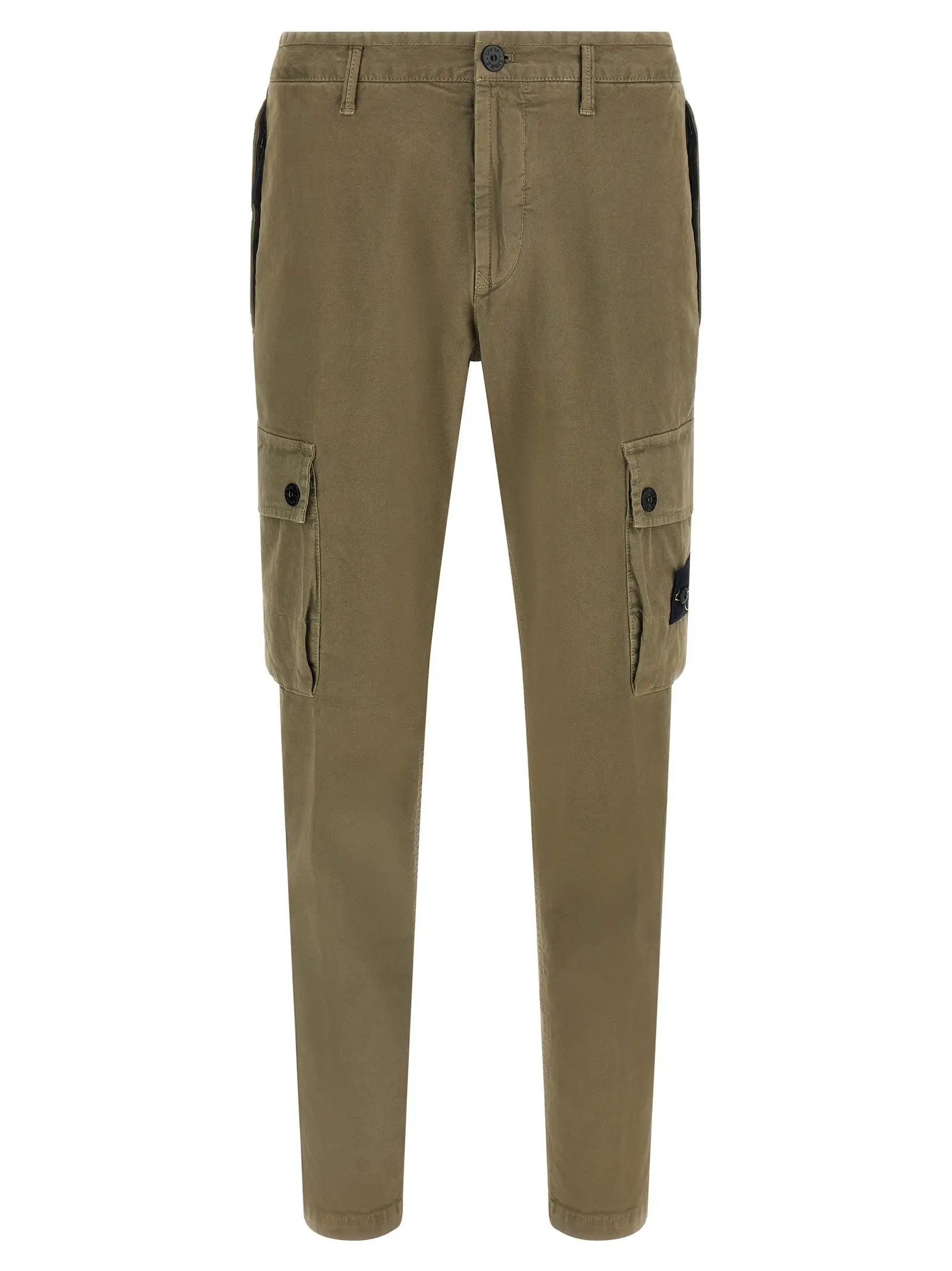 Pantalon cargo Stone Island en coton bicolore