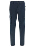 Pantalon cargo Stone Island en coton bleu