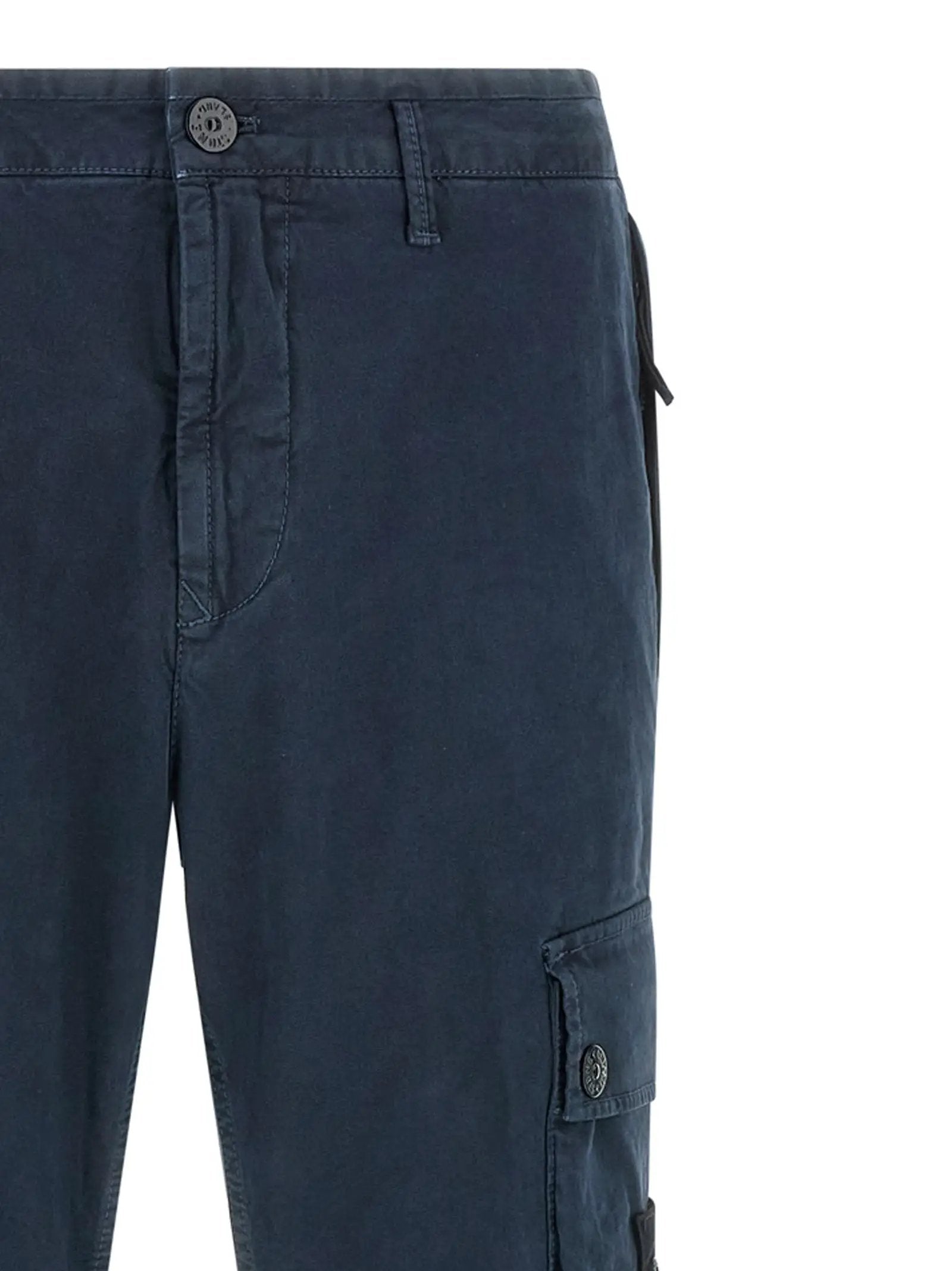 Pantalon cargo Stone Island en coton bleu