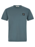 T-shirt Stone Island en coton bleu