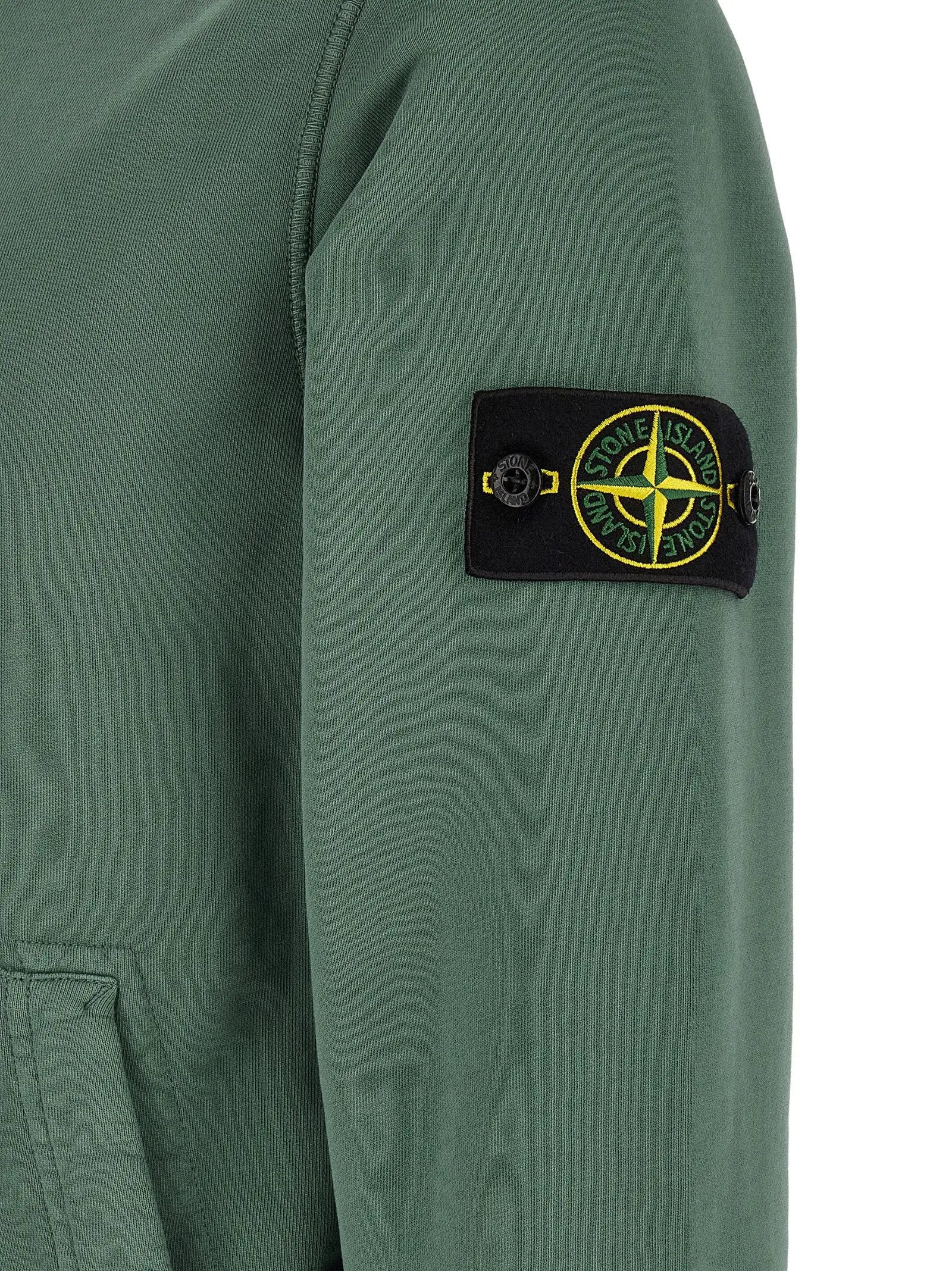 Sweat-shirt bicolore en coton Stone Island