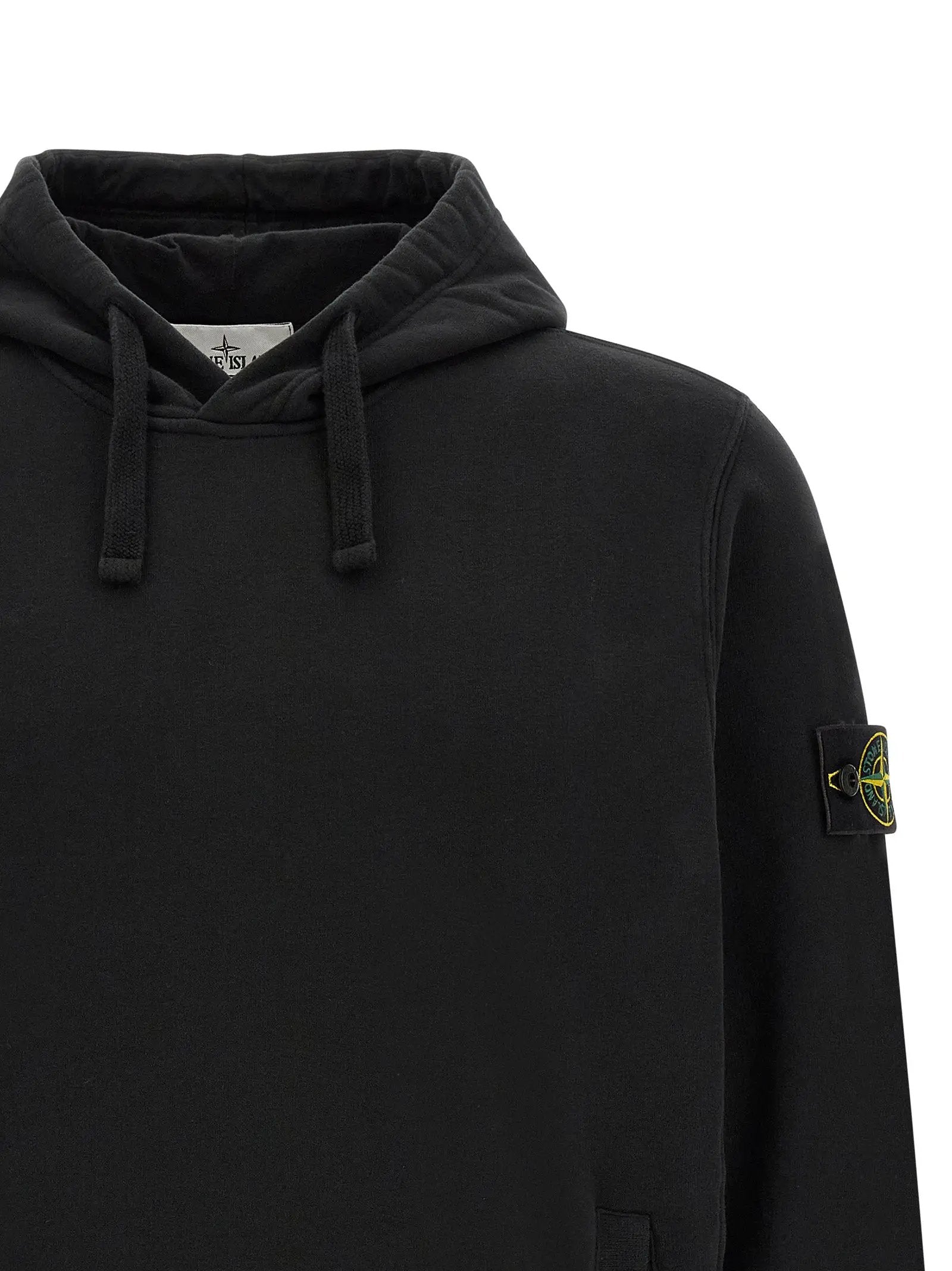 Stone Island Black Cotton Sweatshirt