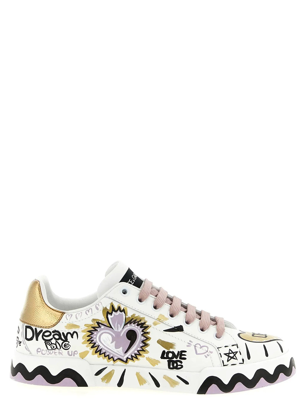 Baskets basses Dolce & Gabbana en veau multicolore