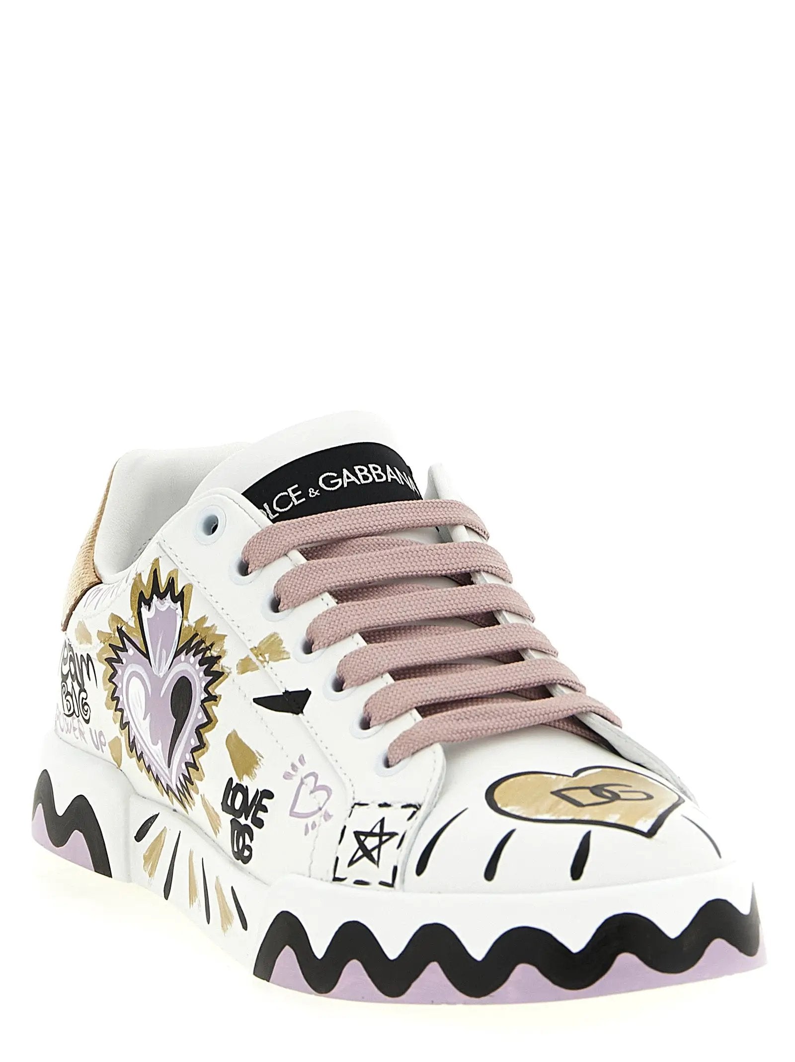 Baskets basses Dolce & Gabbana en veau multicolore