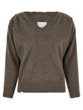 Maison Margiela Brown Virgin Wool Cardigan