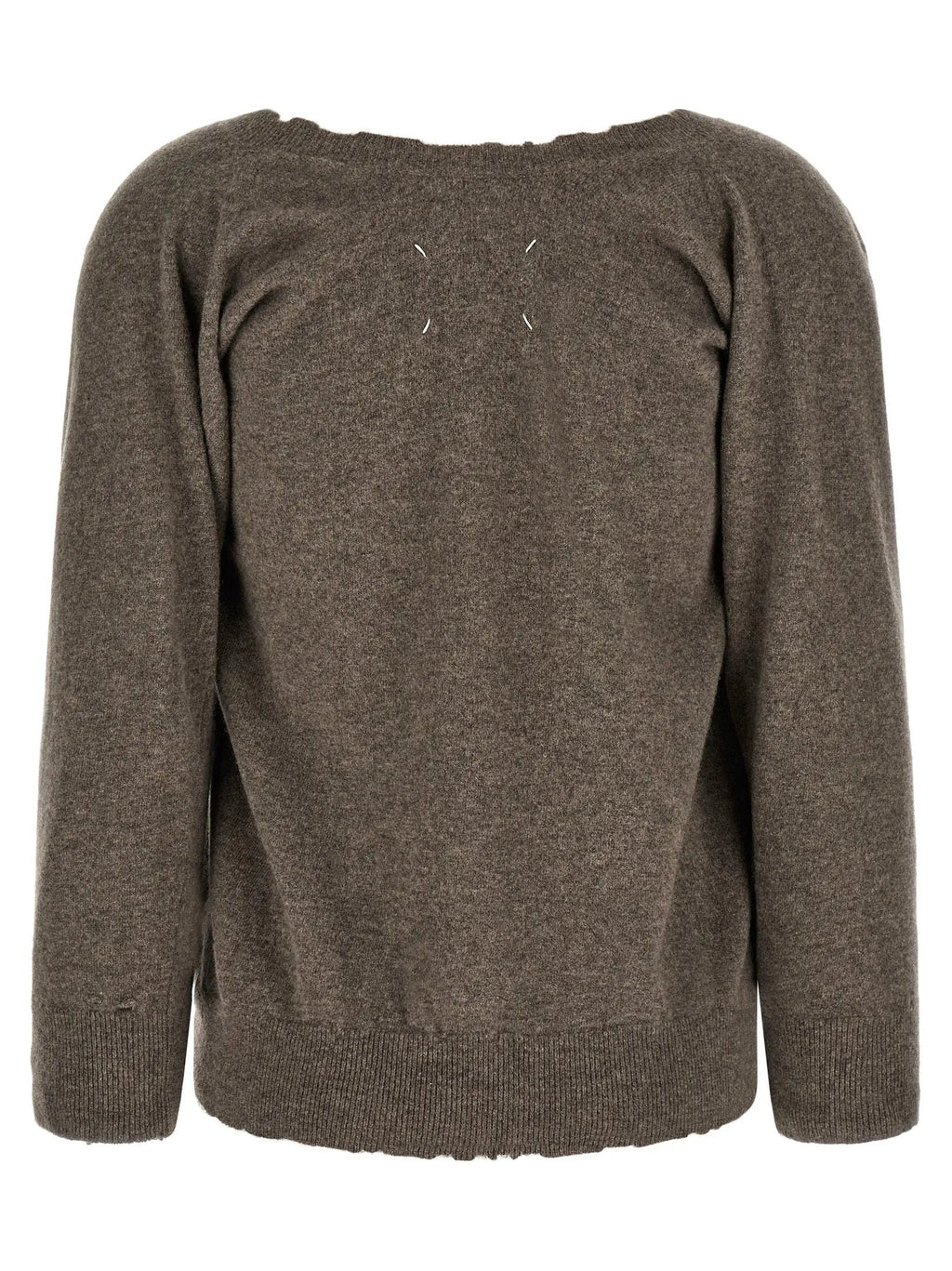 Maison Margiela Brown Virgin Wool Cardigan