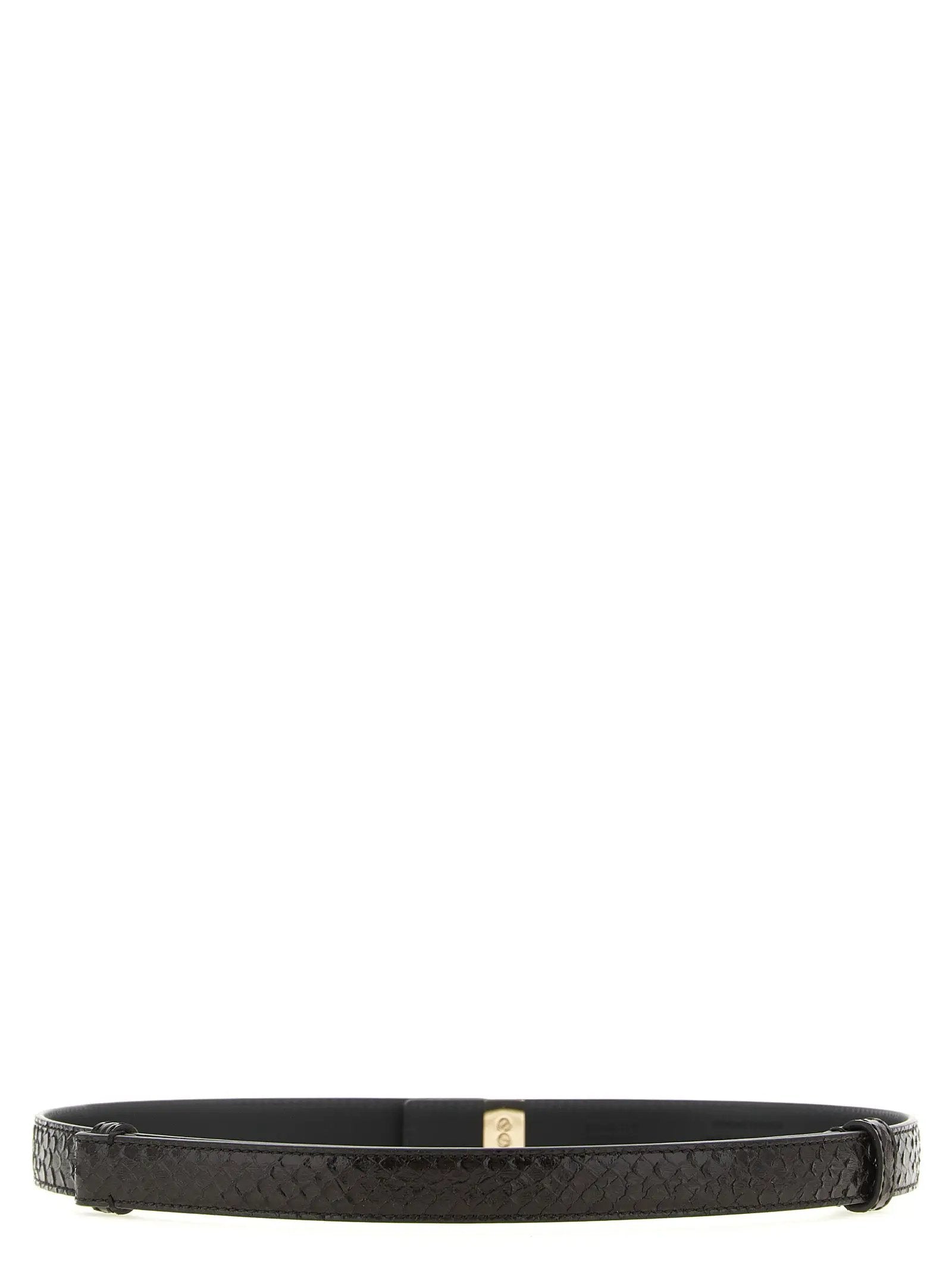 Ceinture classique Tom Ford en cuir de veau marron