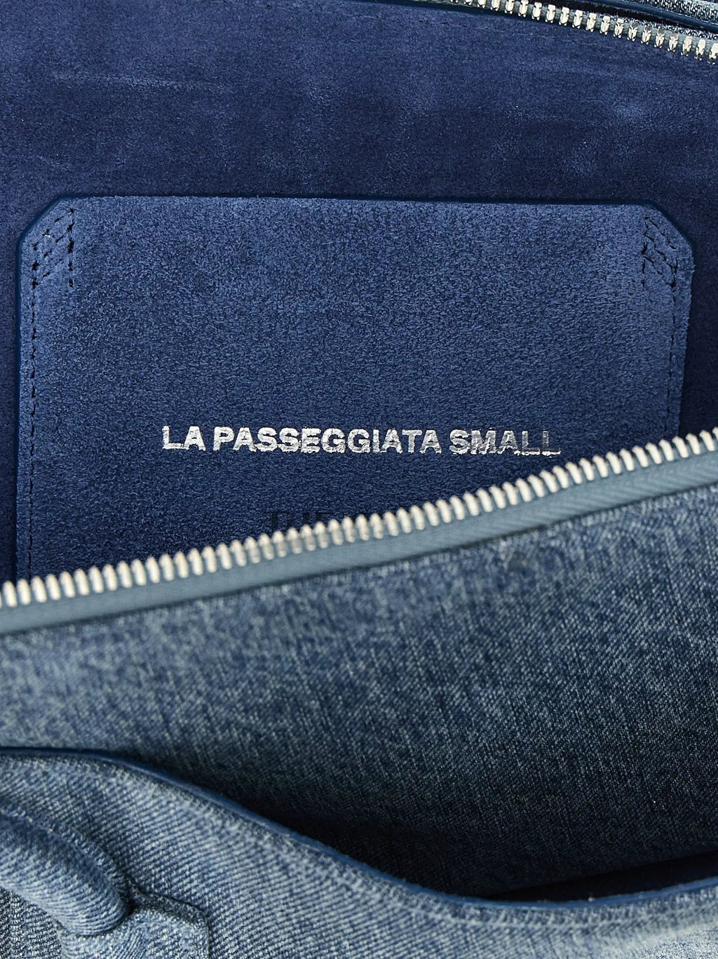 Le sac à bandoulière The Attico en coton bleu