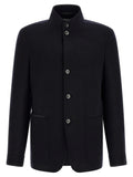Veste longue ZEGNA en cachemire bleu