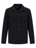 Chemisier ZEGNA en laine bleue