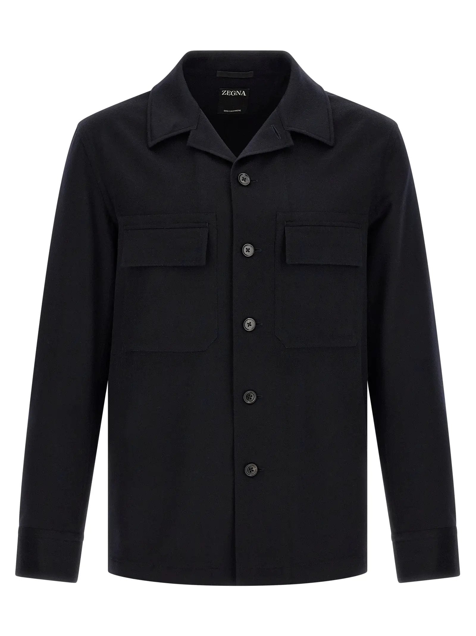 Chemisier ZEGNA en laine bleue