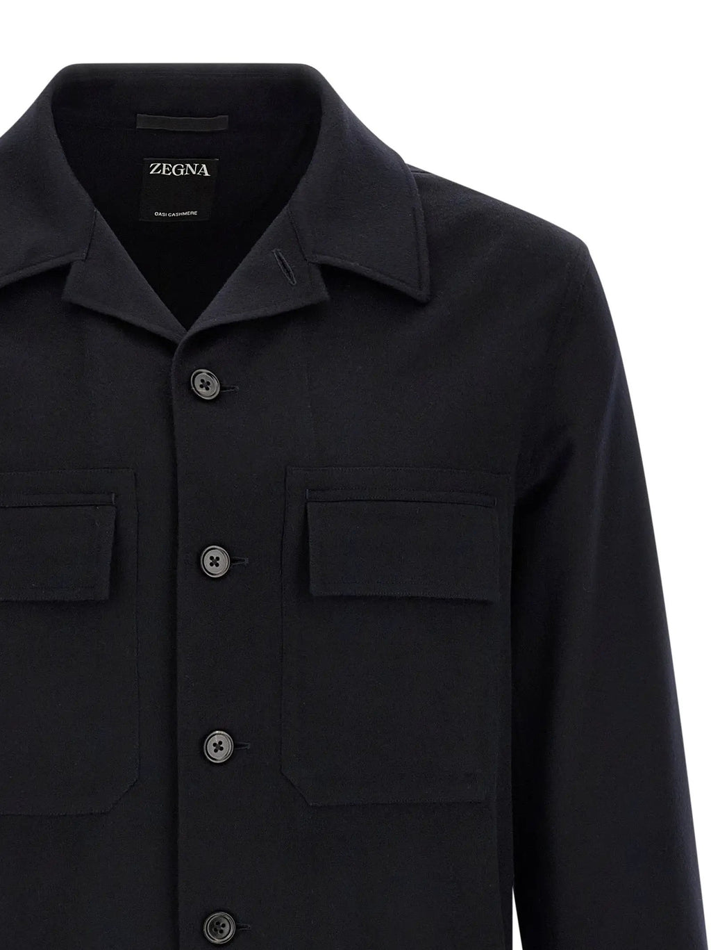 Chemisier ZEGNA en laine bleue