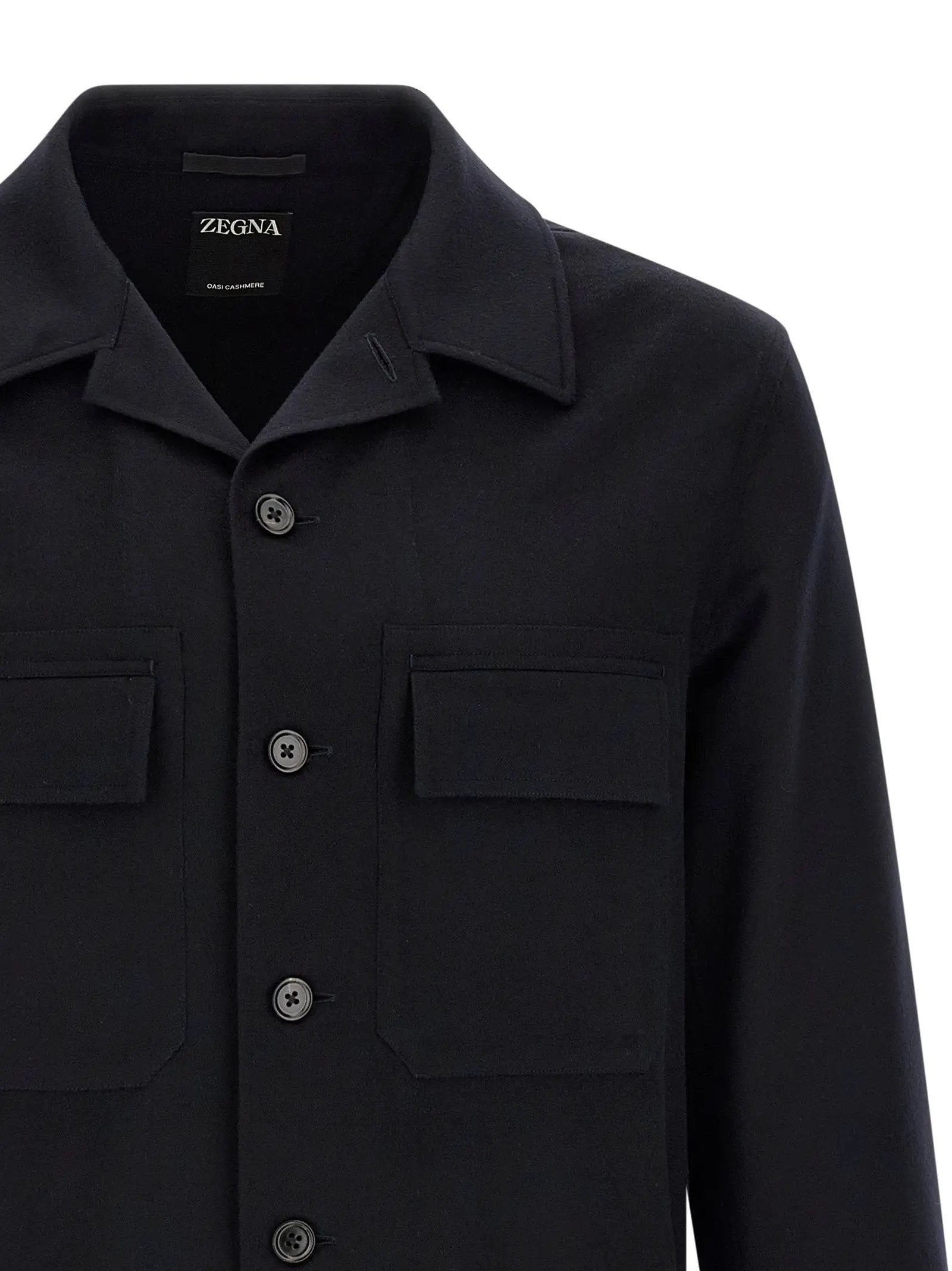 Chemisier ZEGNA en laine bleue