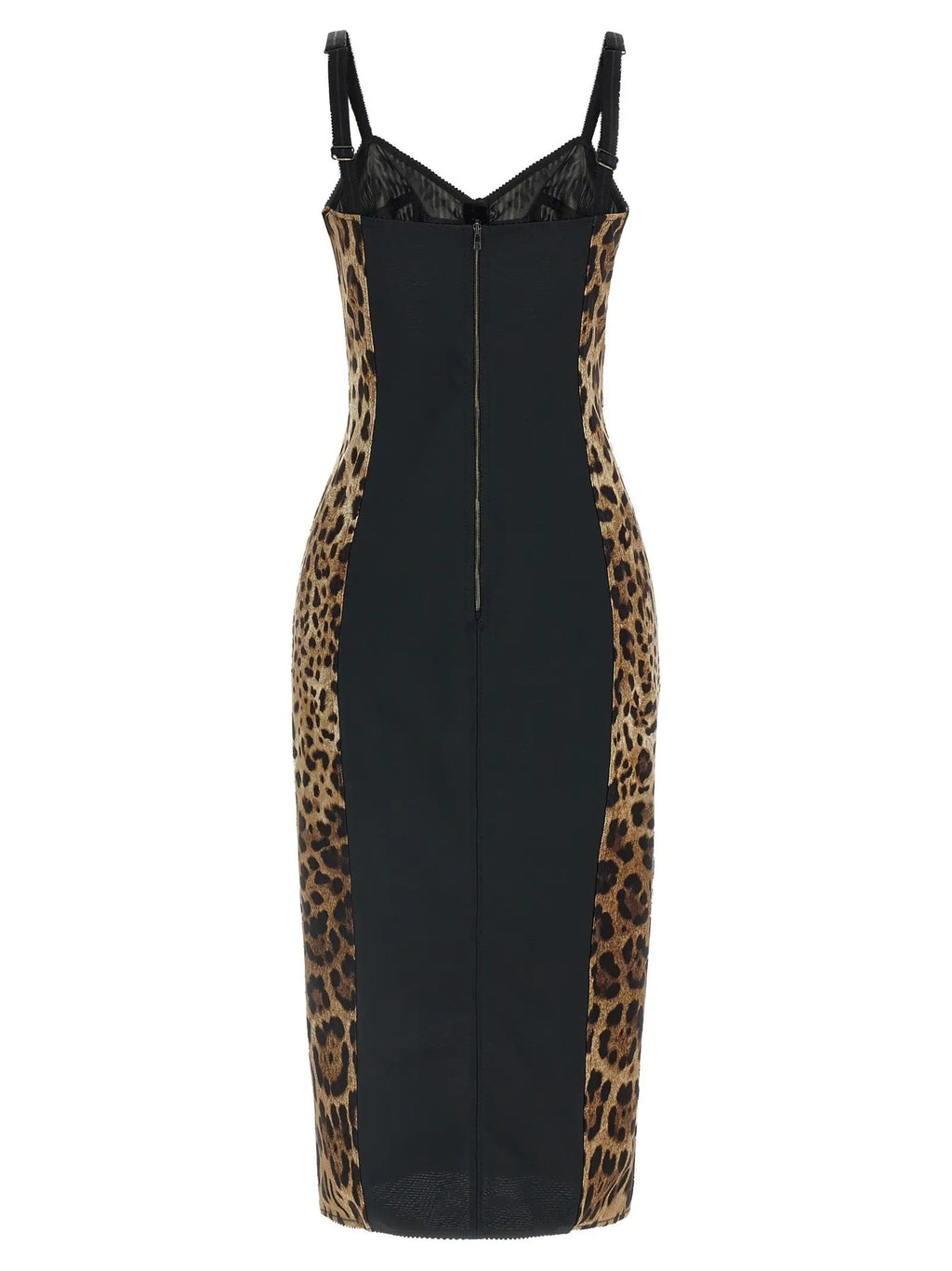 Dolce & Gabbana Brown Polyamide Midi Dress
