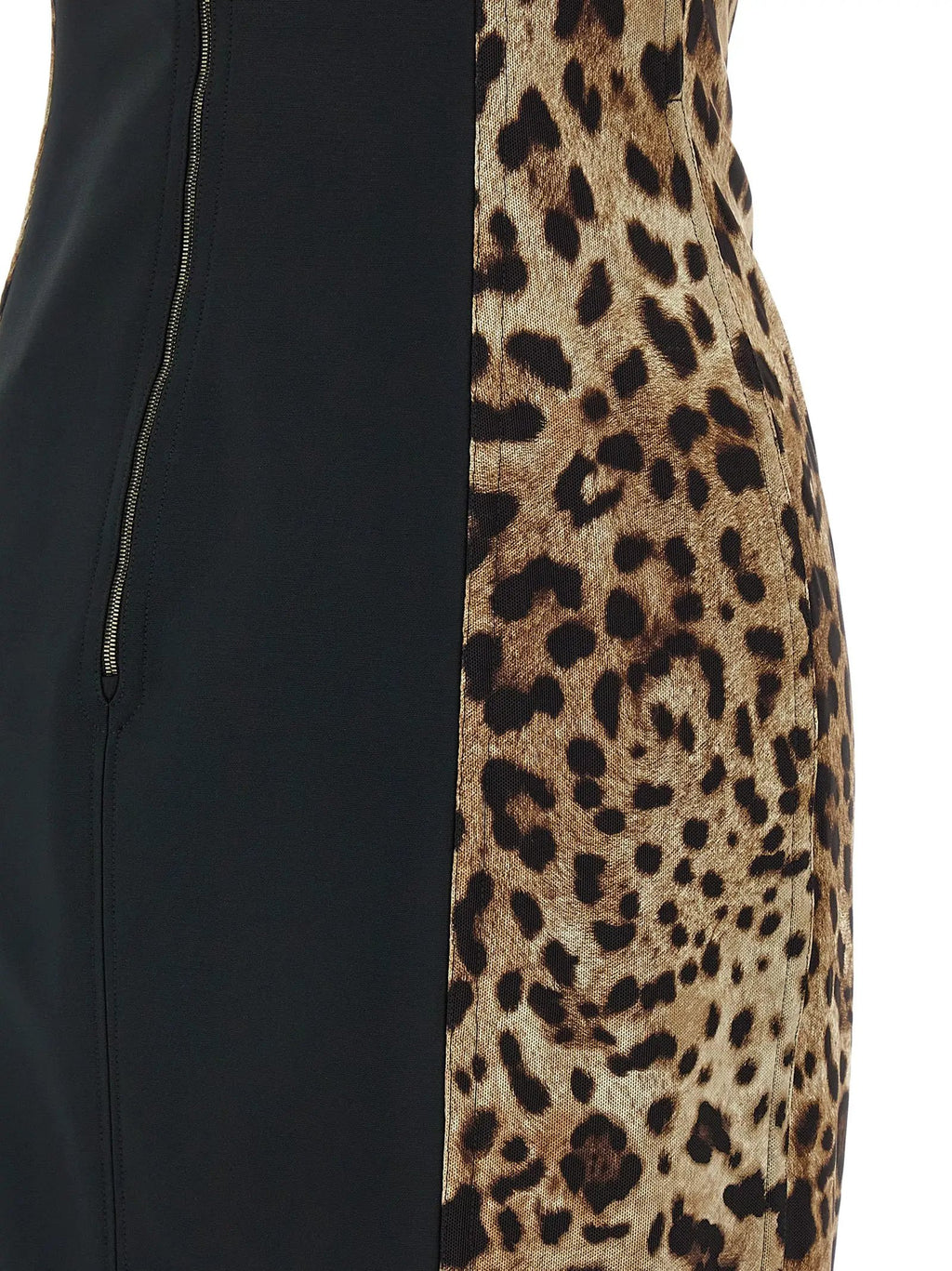 Dolce & Gabbana Brown Polyamide Midi Dress