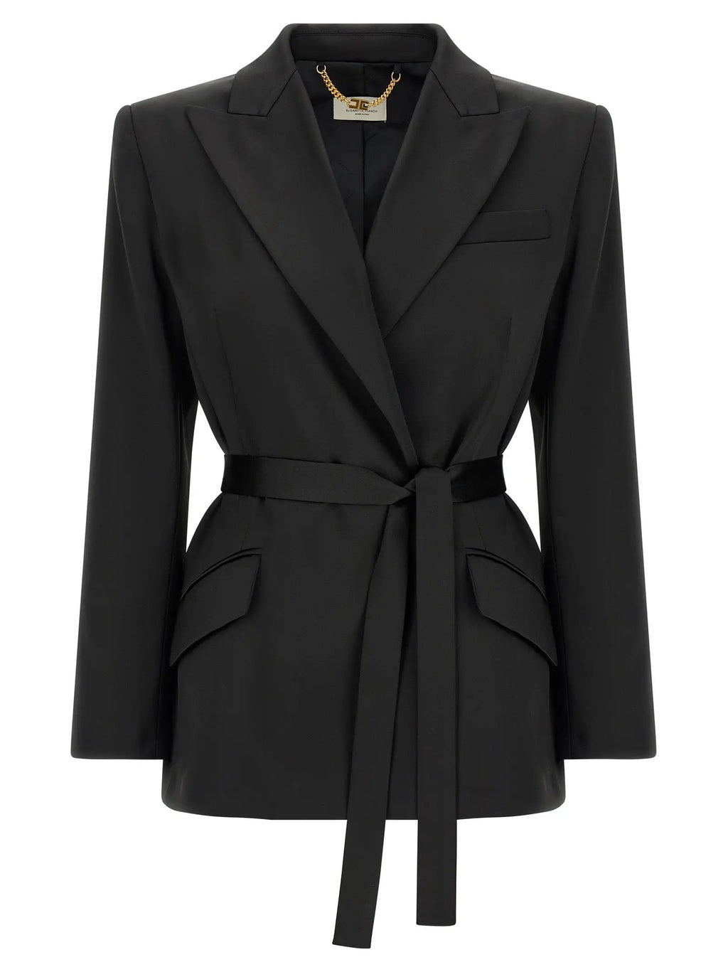 Elisabetta Franchi Black Polyester Blazer