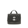 Zanellato Black Calf Leather Bos Taurus Shoulder Bag