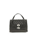 Zanellato Black Calf Leather Bos Taurus Shoulder Bag