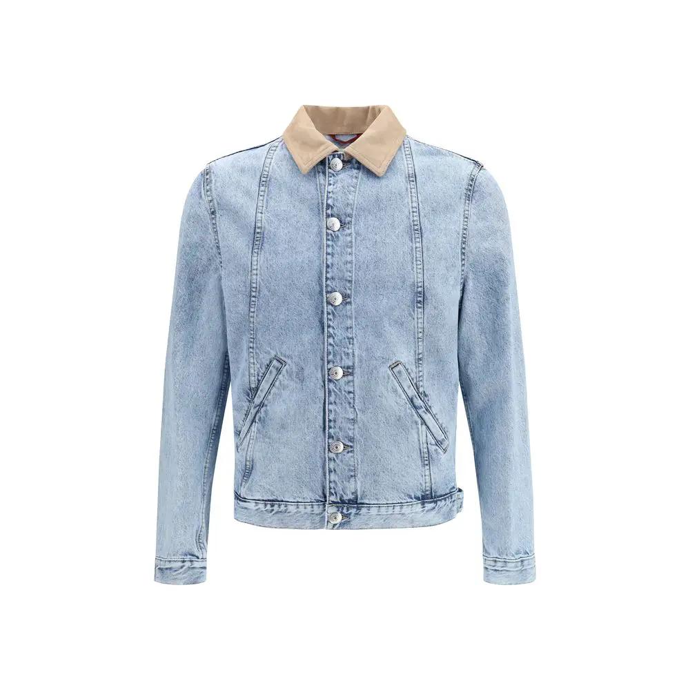 Brunello Cucinelli Blue Cotton Denim Jacket