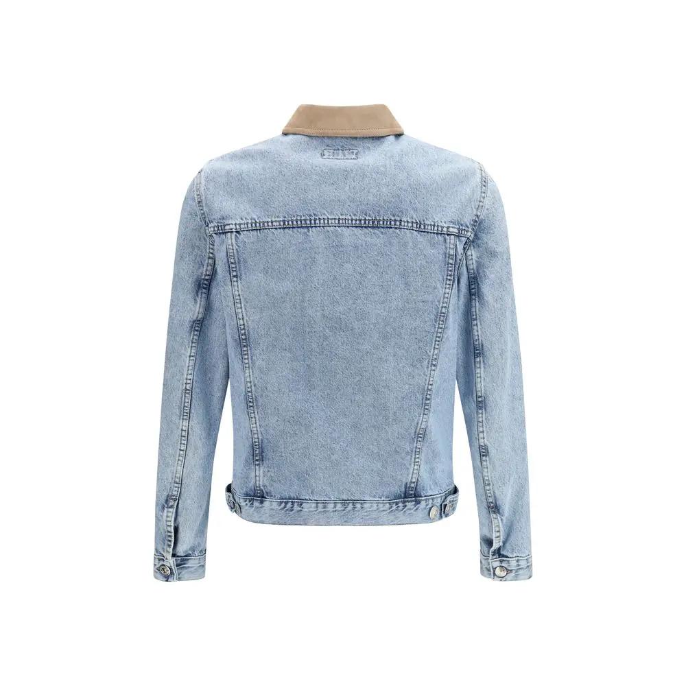 Brunello Cucinelli Blue Cotton Denim Jacket