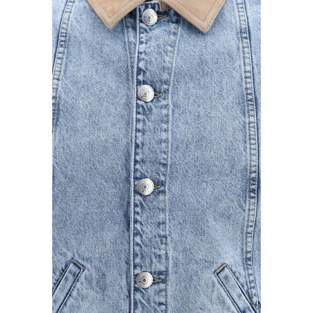 Brunello Cucinelli Blue Cotton Denim Jacket