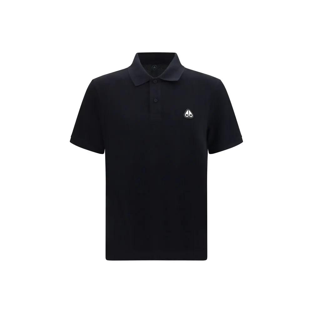 Moose Knuckles Black Cotton Polo Shirt
