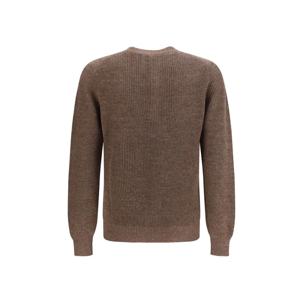 Brunello Cucinelli Brown Linen Sweatshirt