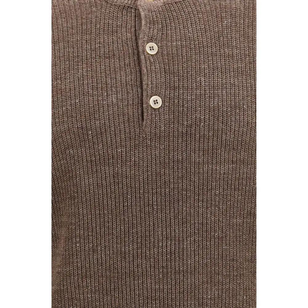 Brunello Cucinelli Brown Linen Sweatshirt