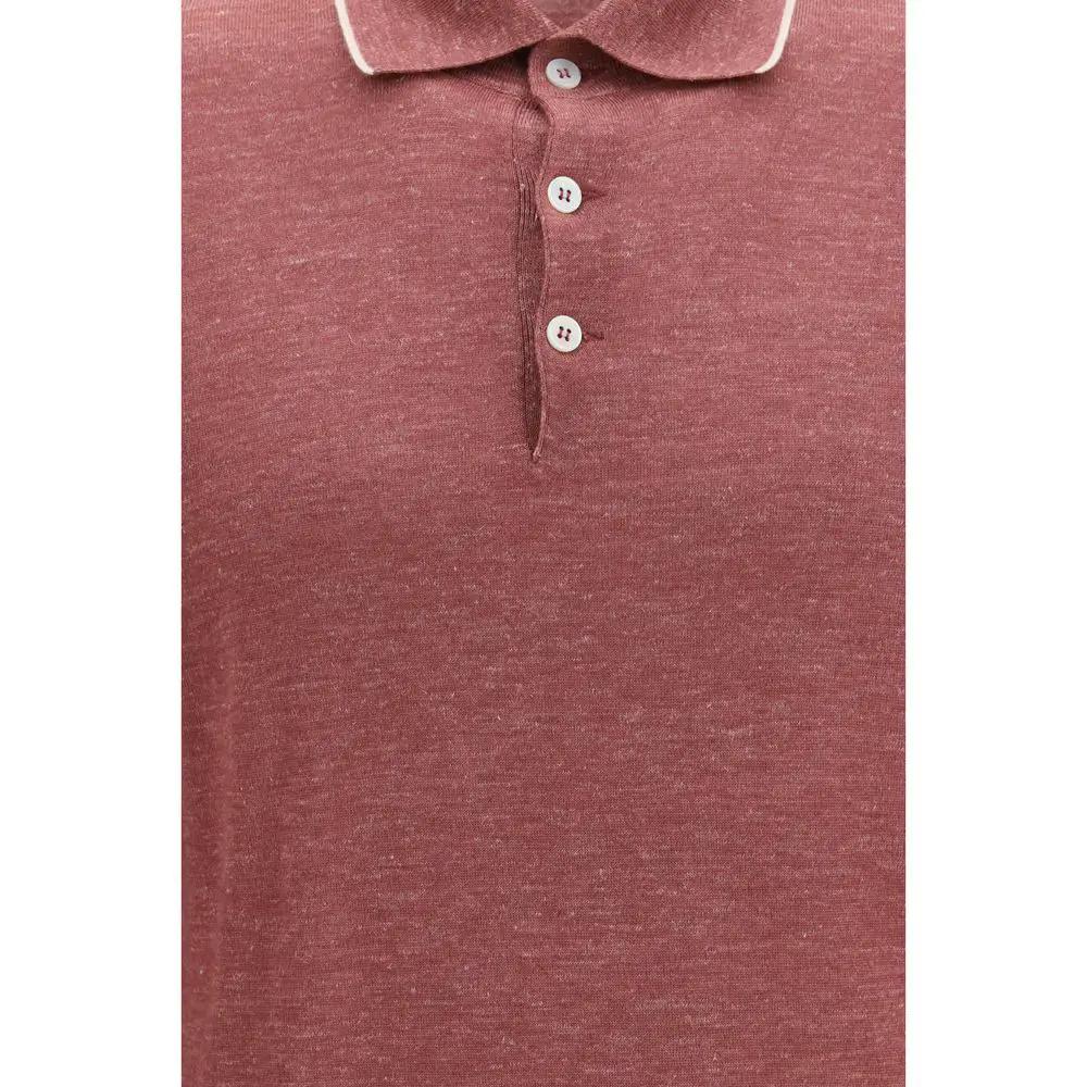 Brunello Cucinelli Bordeaux Cashmere Dress Shirt