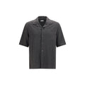 Brunello Cucinelli Brunello Cucinelli Gray Linen Shortsleeve Shirt