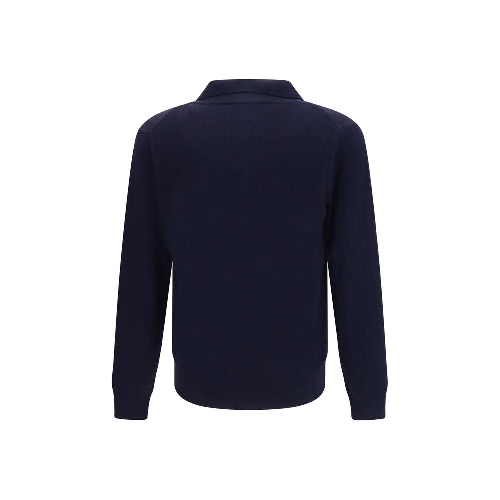 Brooksfield Brooksfield Blue Wool Oves Aries Sweatshirt
