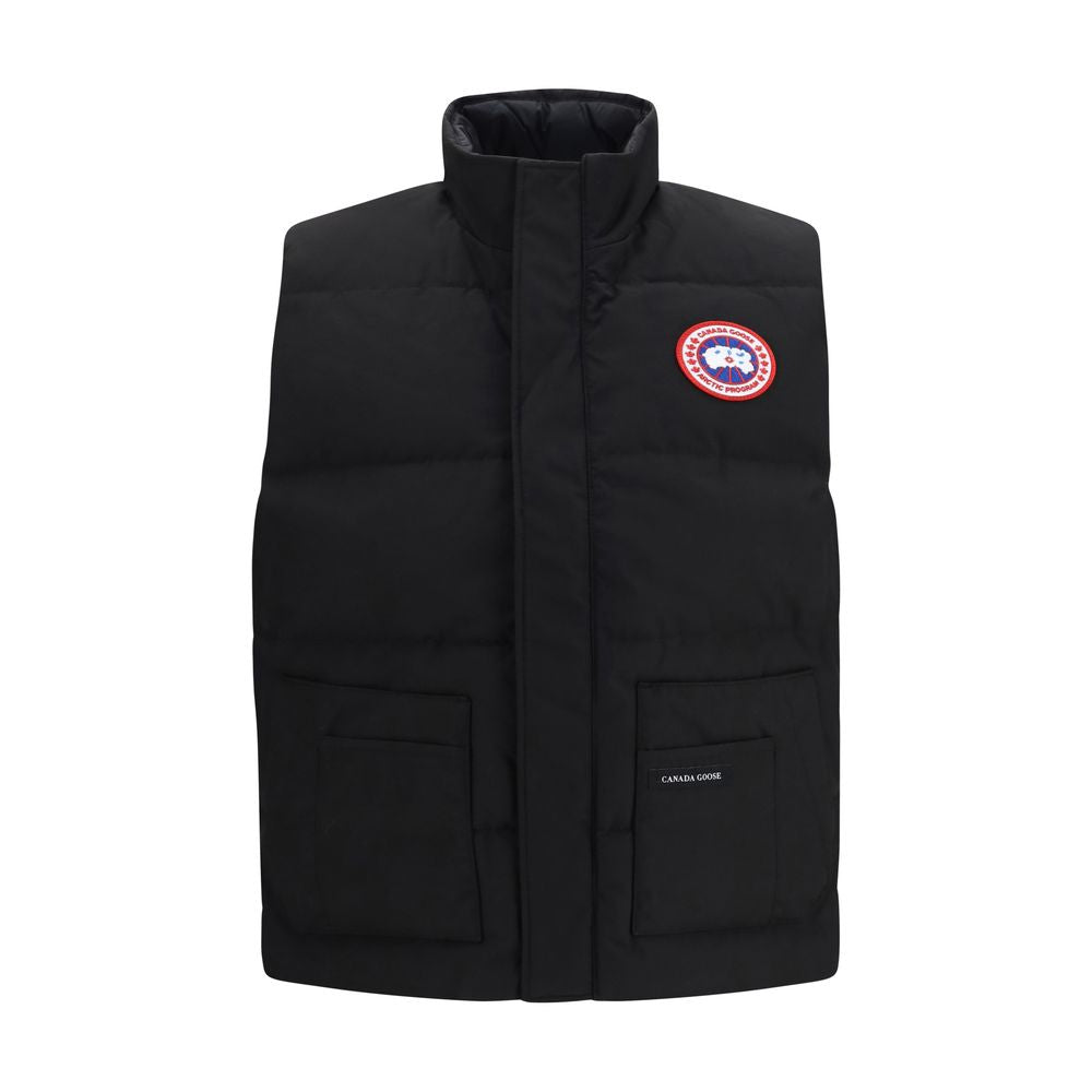Canada Goose Canada Goose Black Recycled Polyester Sleeveless Jacket