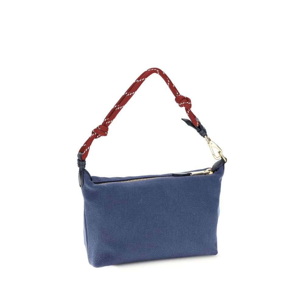 Miu Miu Miu Miu Blue Cotton Shoulder Bag