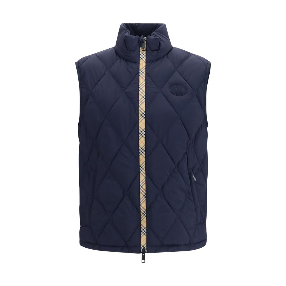 Burberry Burberry Blue Polyamide Sleeveless Jacket