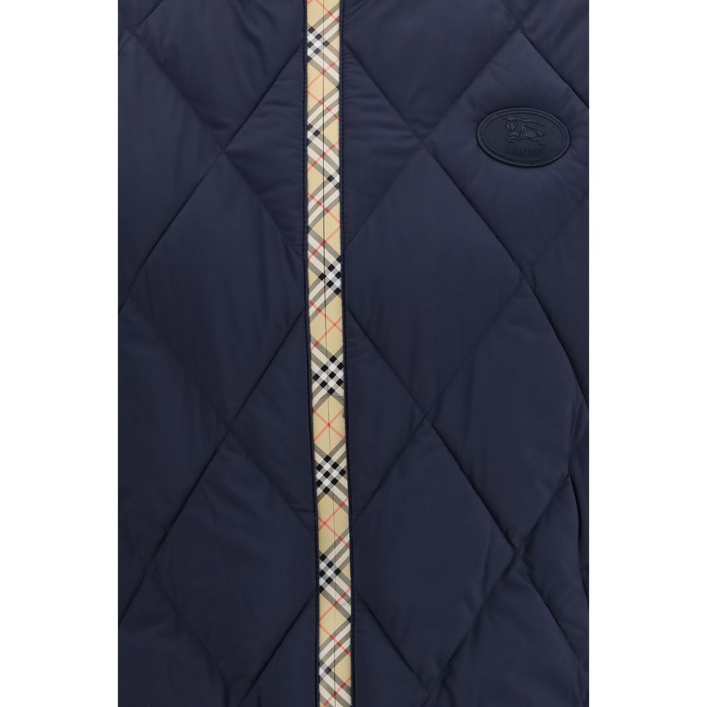 Burberry Burberry Blue Polyamide Sleeveless Jacket