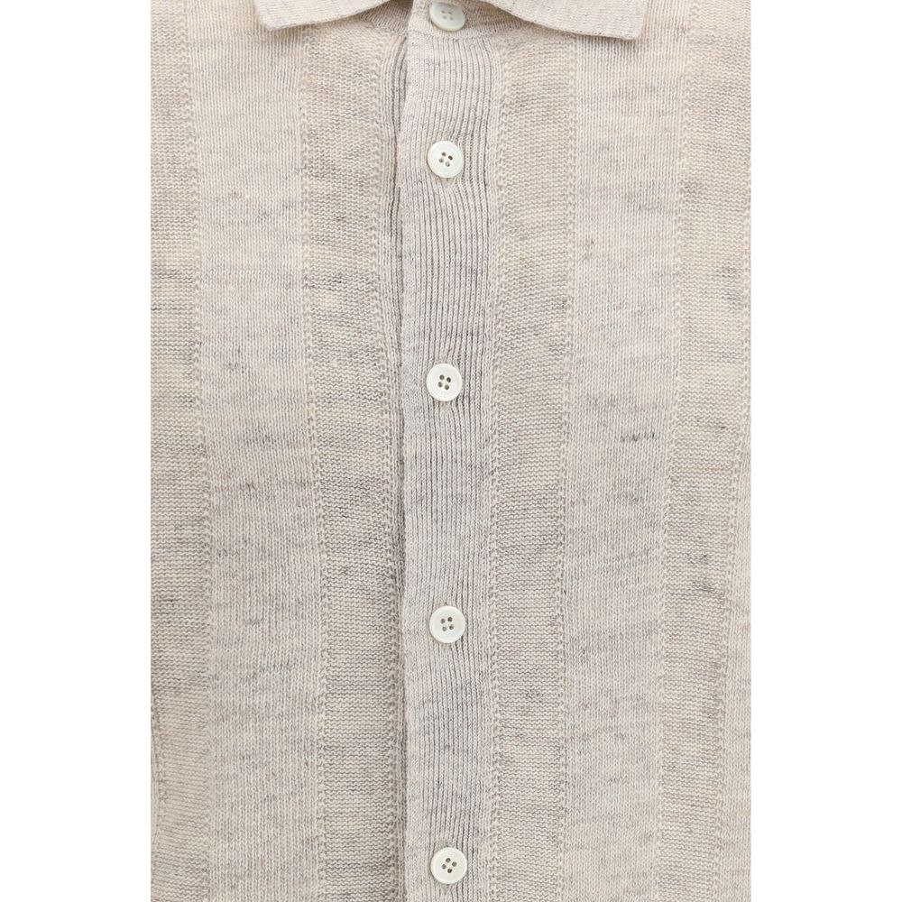 Brunello Cucinelli Brunello Cucinelli Beige Cotton Polo Shirt