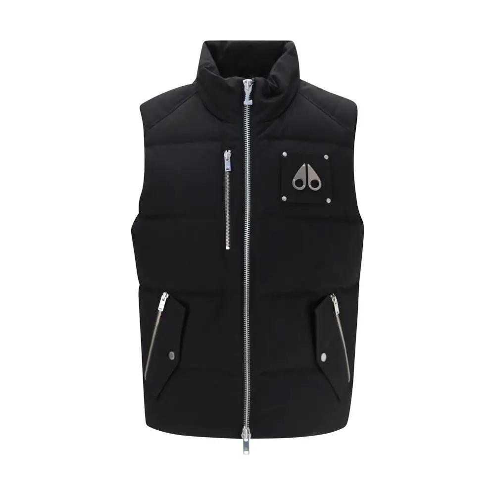 Moose Knuckles Moose Knuckles Black Cotton Sleeveless Jacket