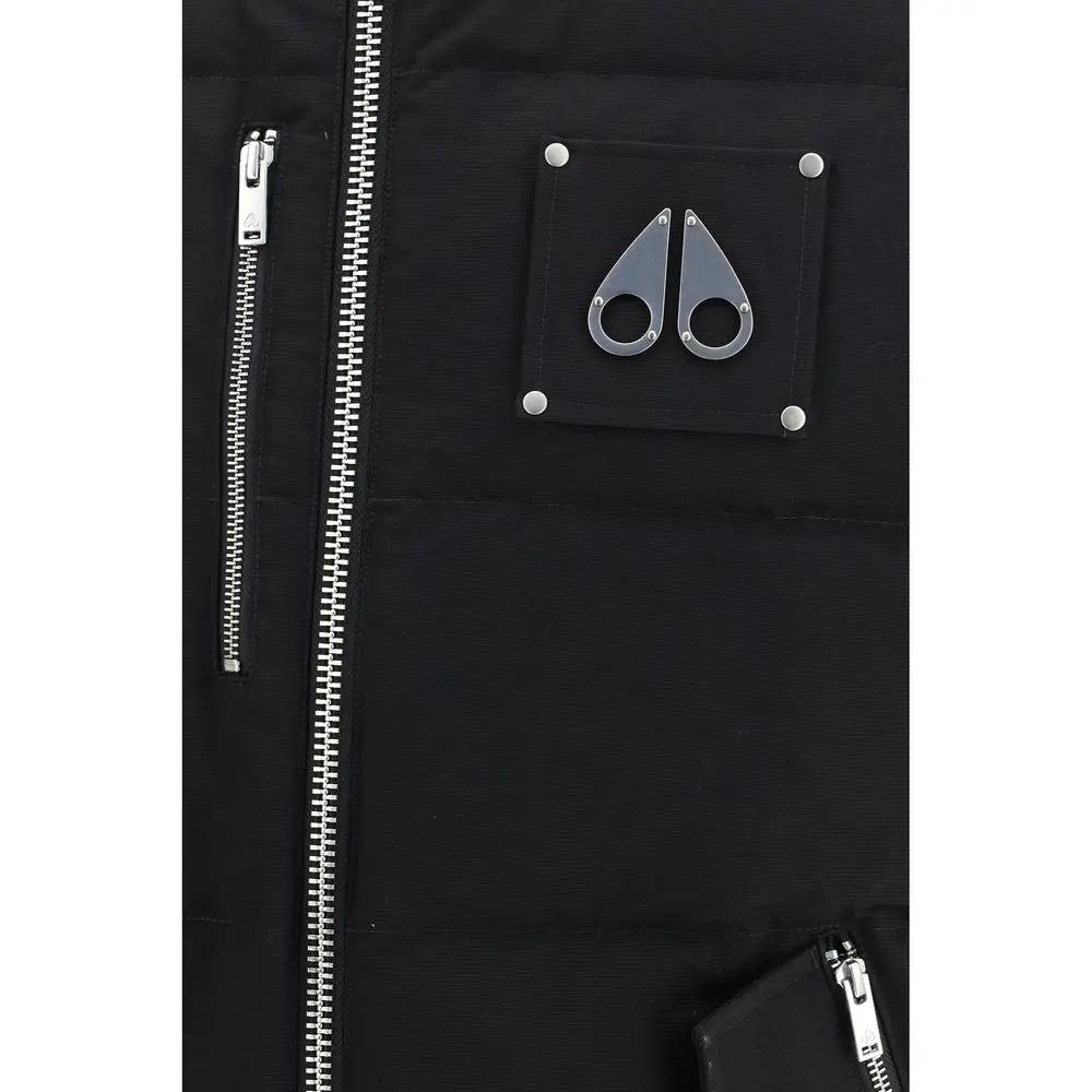 Moose Knuckles Moose Knuckles Black Cotton Sleeveless Jacket