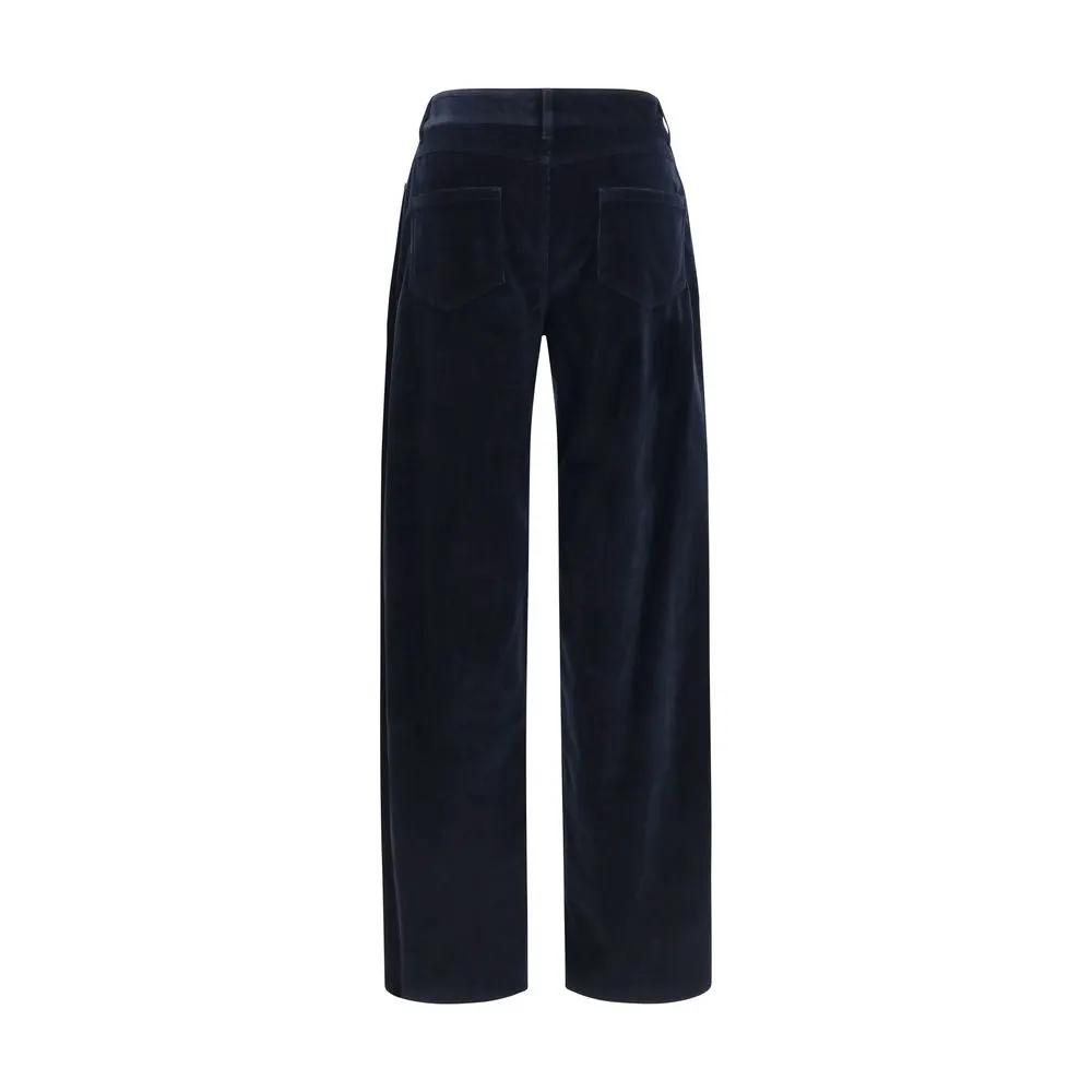 Max Mara Max Mara Blue Cotton Pants