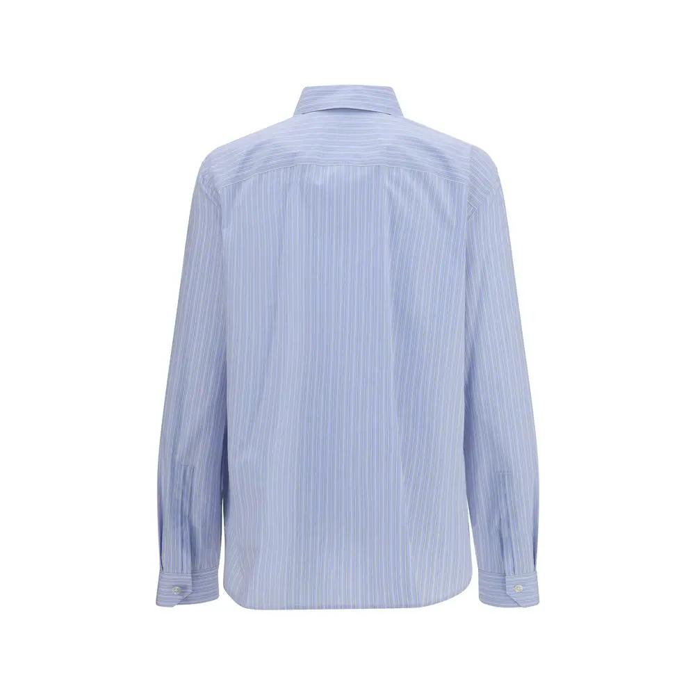 Saint Laurent Saint Laurent Blue Cotton Pattern Shirt