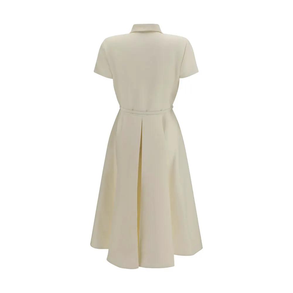 Fendi Fendi Beige Wool Oves Aries Casual Dress